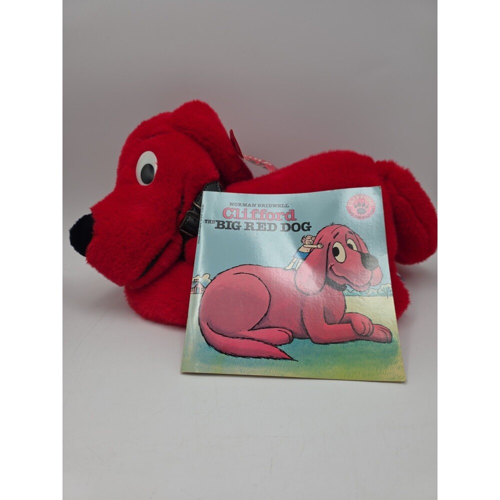 Vintage Large Clifford The Big Red Dog Book & Plush W/tag